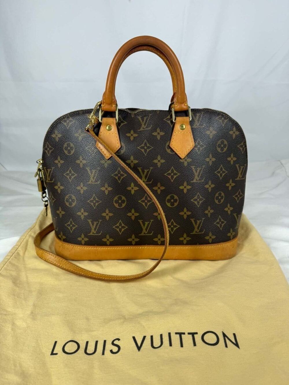Louis Vuitton Alma PM Monogram Canvas Handbag Vintage SPB-TS 370757